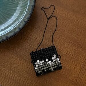 Stylish Black and Crystal Women's Bag